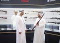 Sheikh Ahmed Al Sharqi Visits Tasleeh Pavilion at Abu Dhabi International Hunting & Equestrian Exhibition